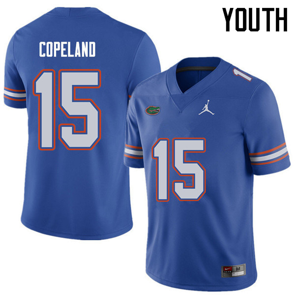 Jordan Brand Youth #15 Jacob Copeland Florida Gators College Football Jerseys Sale-Royal